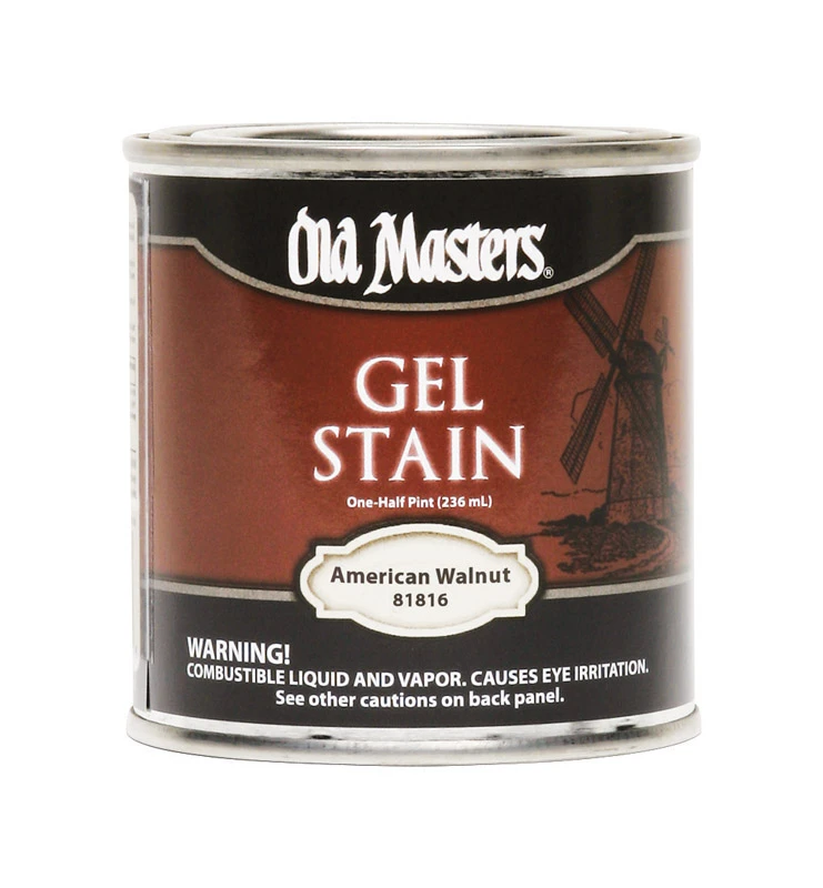 Semi-transparent American Walnut Oil-based Alkyd Gel Stain 0.5 Pint