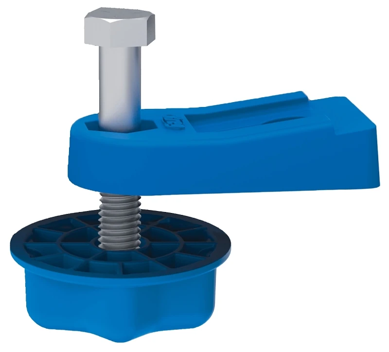 Aluminum Bench Clamp Base For Kreg Bench Clamps, Blue, Model Kbcba