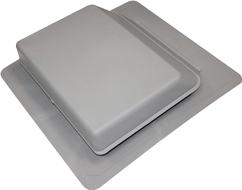 0532812 61 Sq. In. Slant Back Roof Vent, Grey, Polypropylene