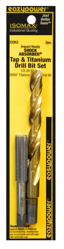 83263 Titanium Drill Bit Set 1/2-20nf #29 0.454 In.