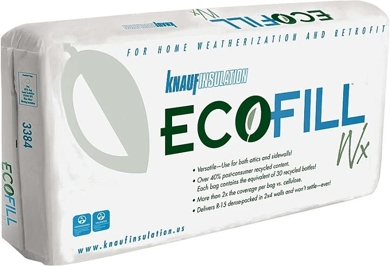 Ecofill Wx Fiberglass Blown-in Insulation 30lb Bag For Weatherization