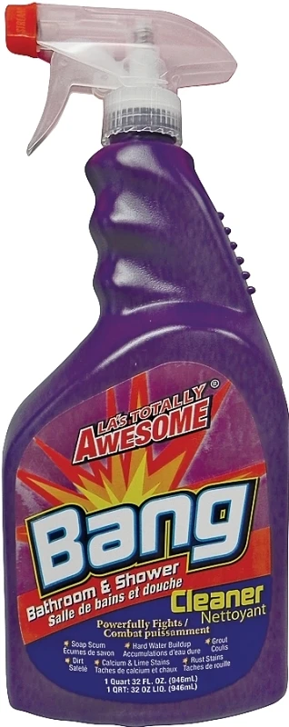 La's Totally Awesome Bang 203 Bathroom Cleaner, 32 Oz, 12 Pk, Non-flammable