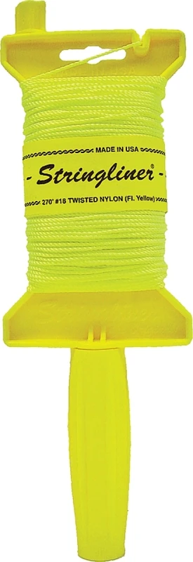 11412 270-foot Yellow Mason Chalk Line Reel - Twisted Nylon