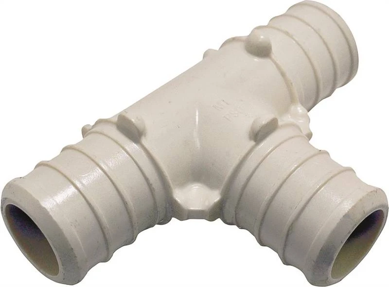 Appollo Valves Crimp Tube Tee, 3/4 in, PEX, Poly Alloy