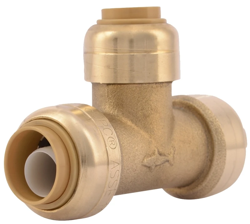 1/2 In. Push X 1/2 In. D Push Brass Reducing Tee U363lfa