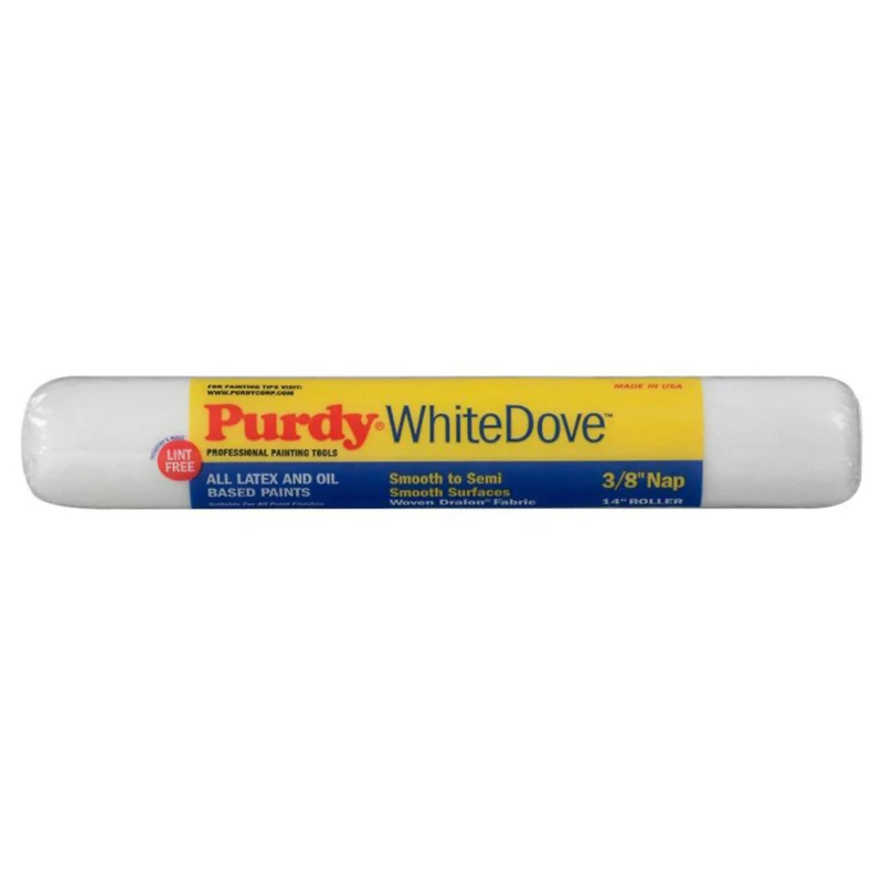 Purdy White Dove Woven Fabric 14 in. W X 3/8 in. Paint Roller Cover 1 pk