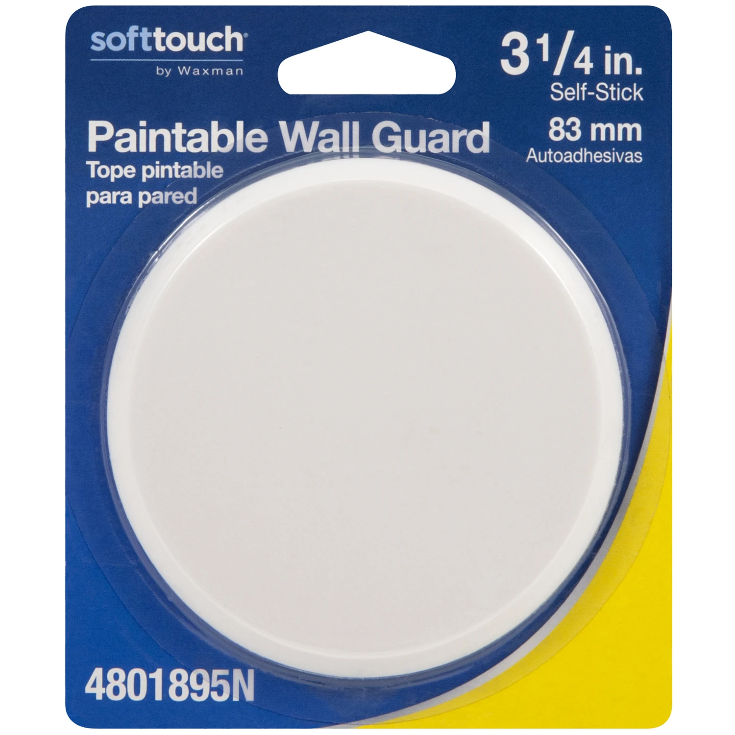WALL PROTECTOR WHITE 3-1/4