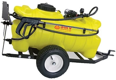 Trailer Sprayer, 2-GPM, White, 25-Gallon Tank