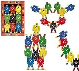 Wooden Stacking Robots - Colorful Educational Toy For Kids