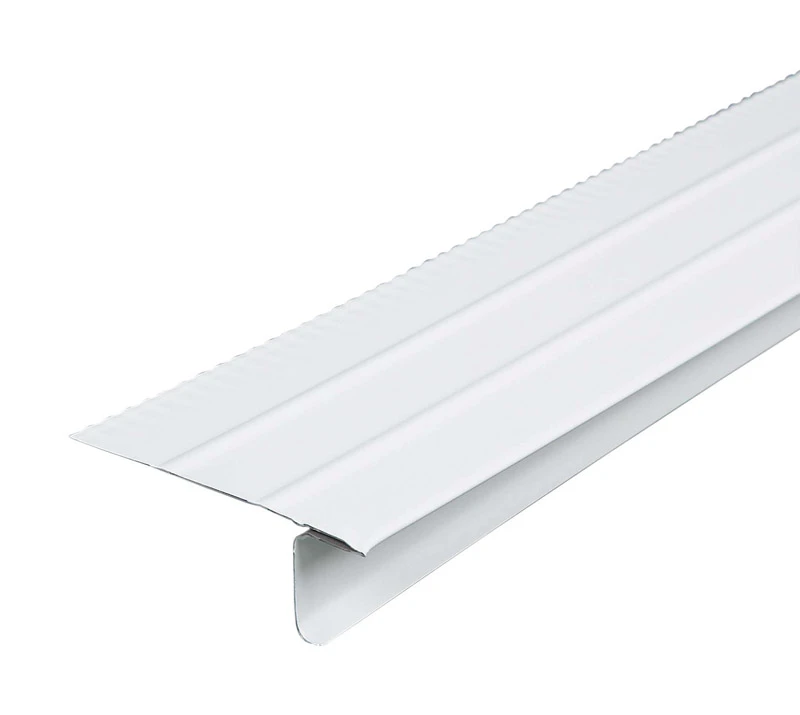 2.43 In. W X 10 Ft. L Aluminum Overhanging Roof Drip Edge - White