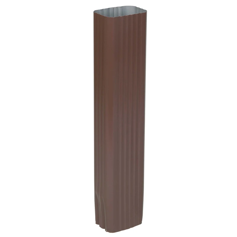 3 In. H X 4.25 In. W X 15 In. L Brown Aluminum Downspout Extension