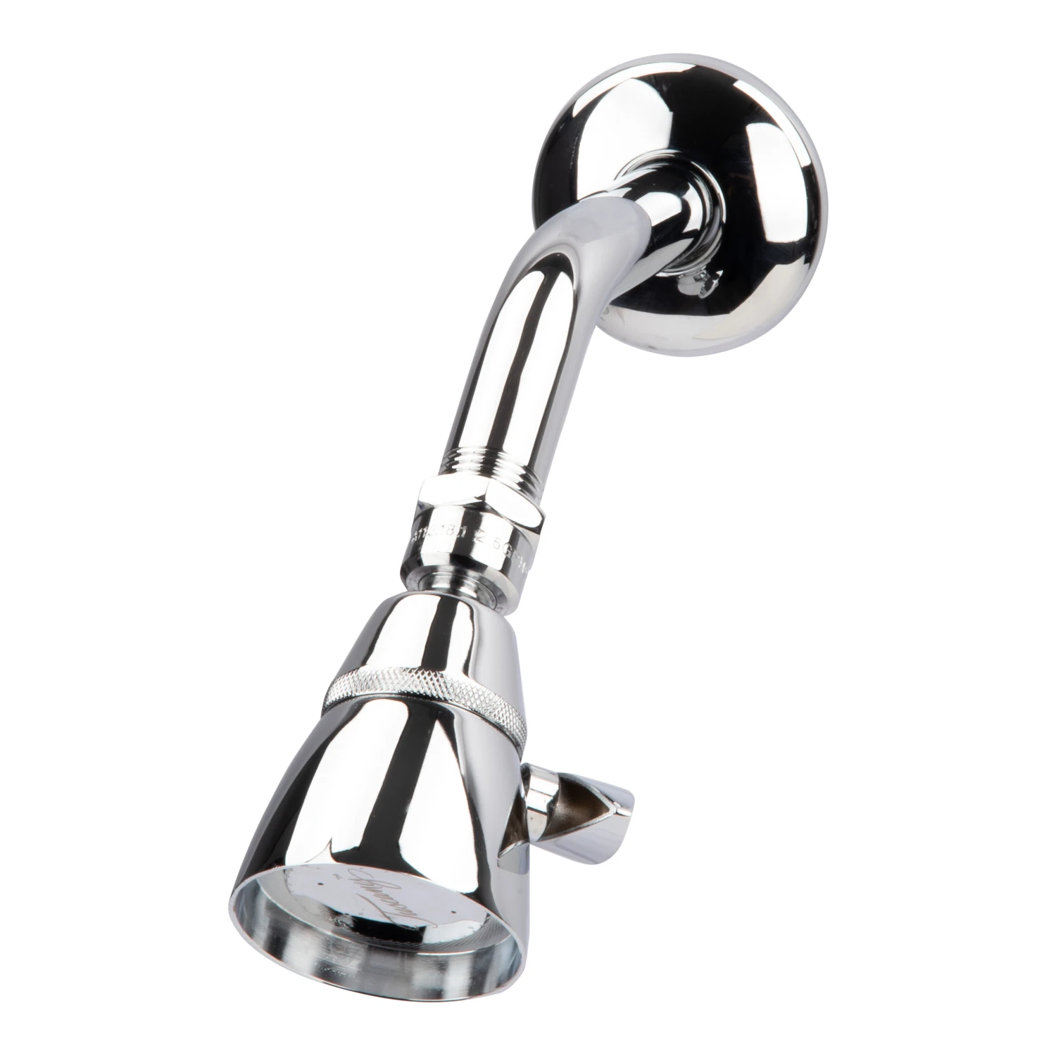 Chrome Metal Showerhead With 1 Spray Setting And 1.8 Gallon Flow Rate