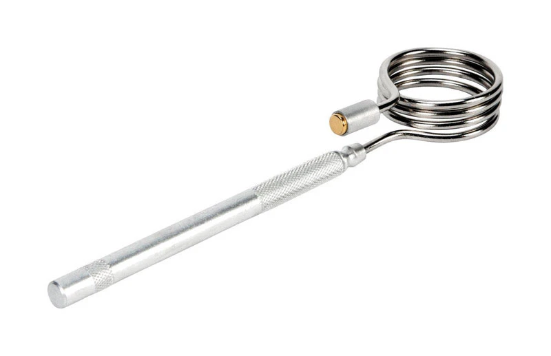24 In. Flexible Magnetic Pickup Tool, 1.5 Lb Pull Capacity, Silver