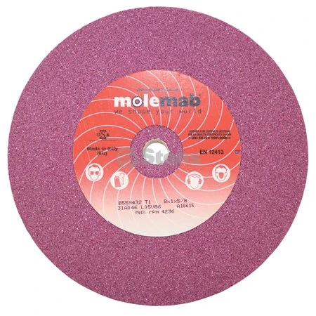 Blade Grinding Wheel 8 Inch X 1 Inch X 5/8 Inch 46 Grit Ruby Part #750-045