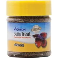 Betta Treat Freeze Dried Blood Worms 0.175 Oz For Betta Fish