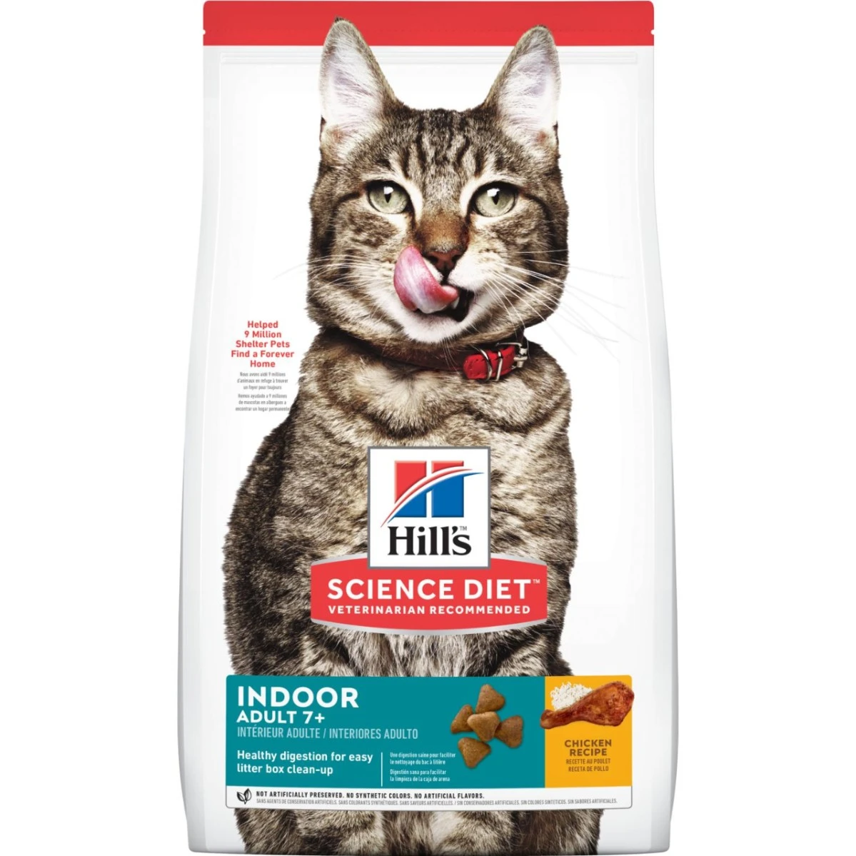 Science Diet Adult 7+ Indoor Chicken Recipe Dry Cat Food, 3.5 Lb Bag