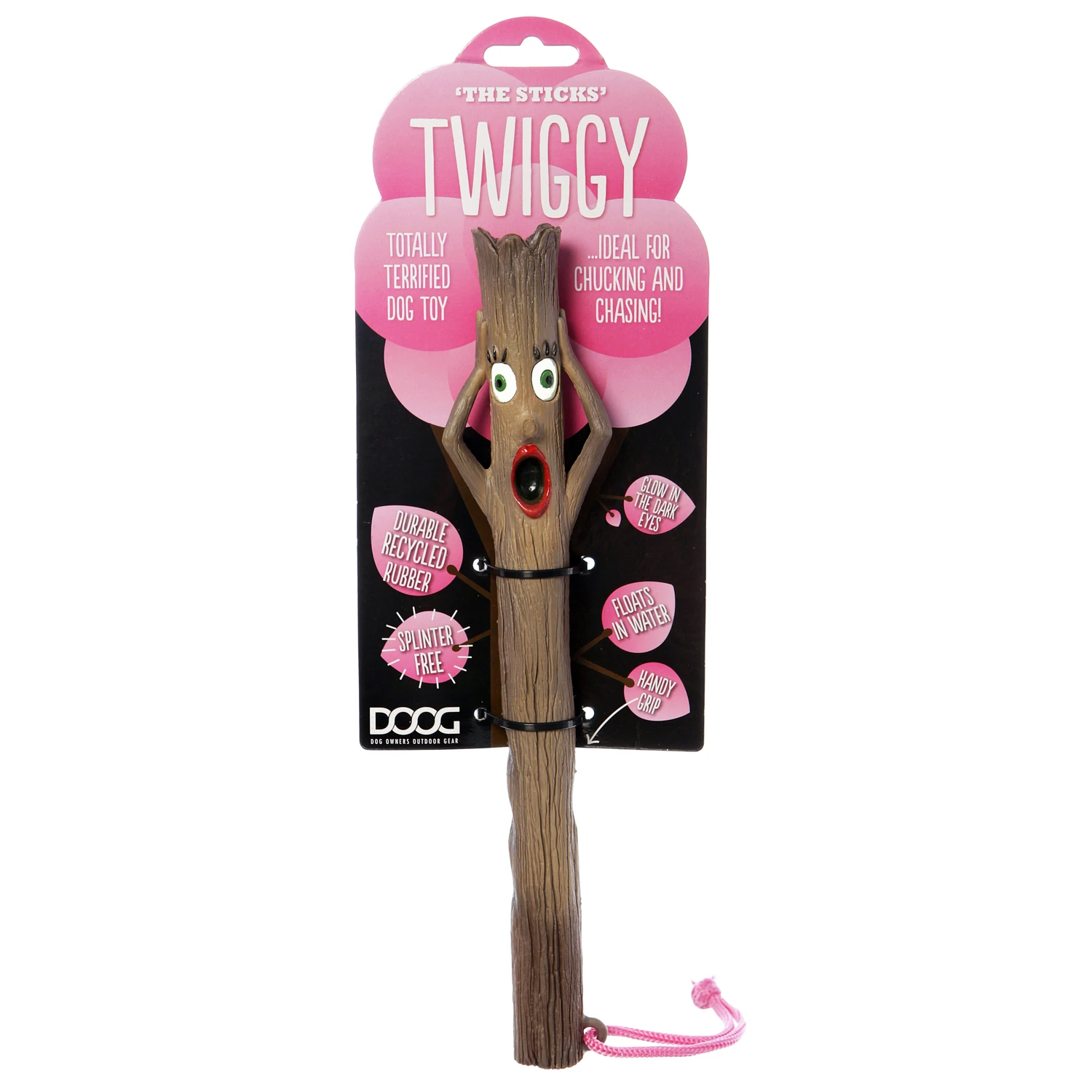 Twiggy Wife Rubber Stick Dog Toy, 11 In.