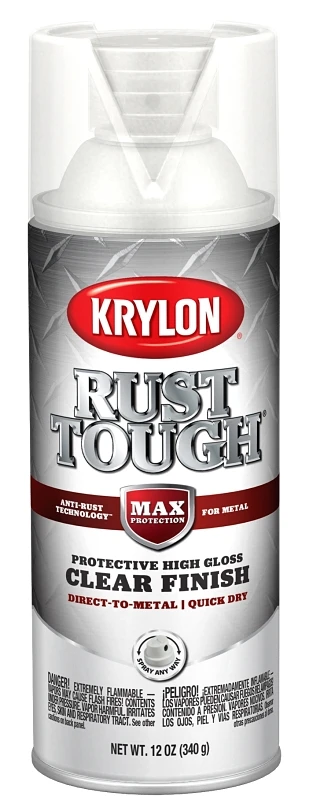 Rust Tough 12 Oz Clear Gloss Rust Preventive Enamel Spray Paint