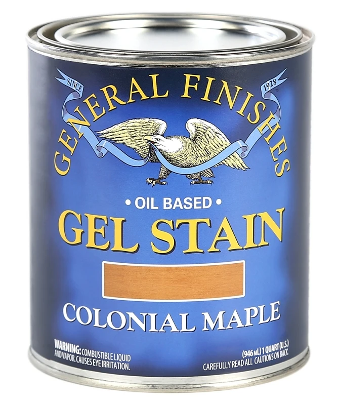 Colonial Maple Gel Stain, Quart - Oil-based Heavy Bodied Stain