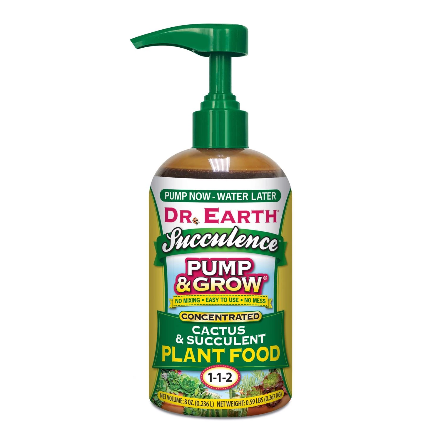 Succulence Organic Liquid Concentrate Cactus Plant Food 8 Oz - Fast-release