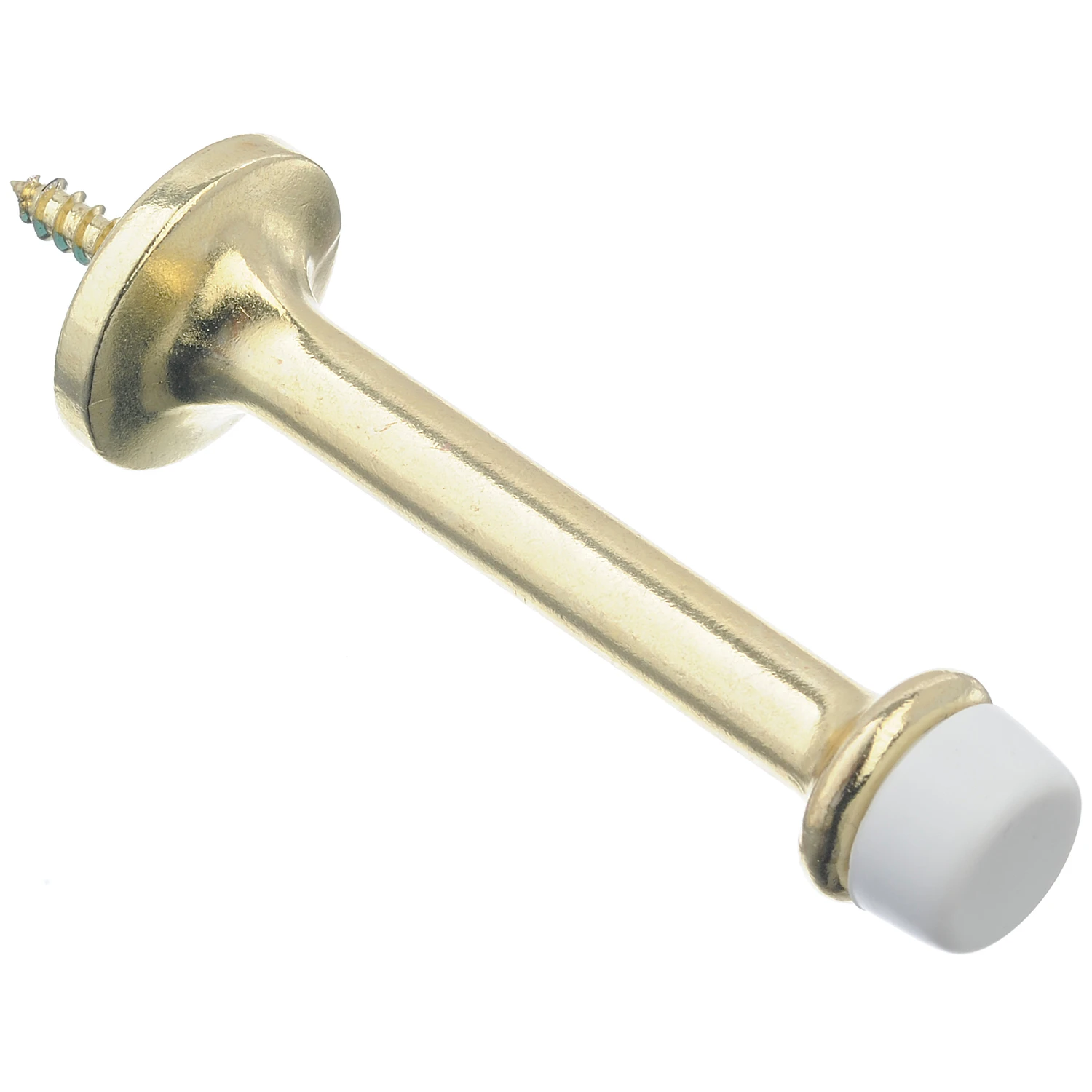 Ace 2.75 in. H x 3 in. W Metal Gold Bright Rigid Door Stop Mounts to door and wall