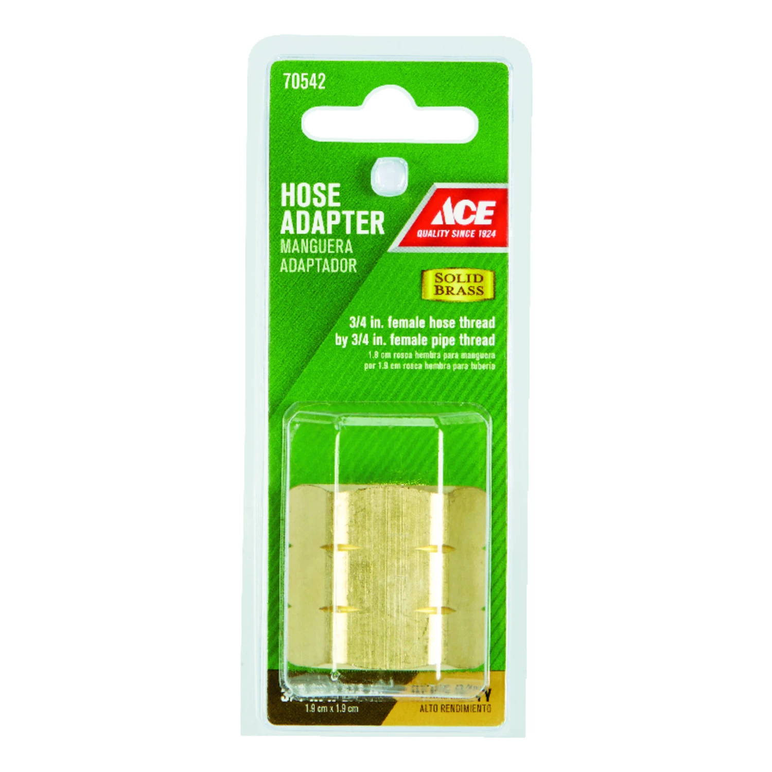 3/4 In. Fht X 3/4 In. Fpt Brass Threaded Female Hose Adapter Gt3077a