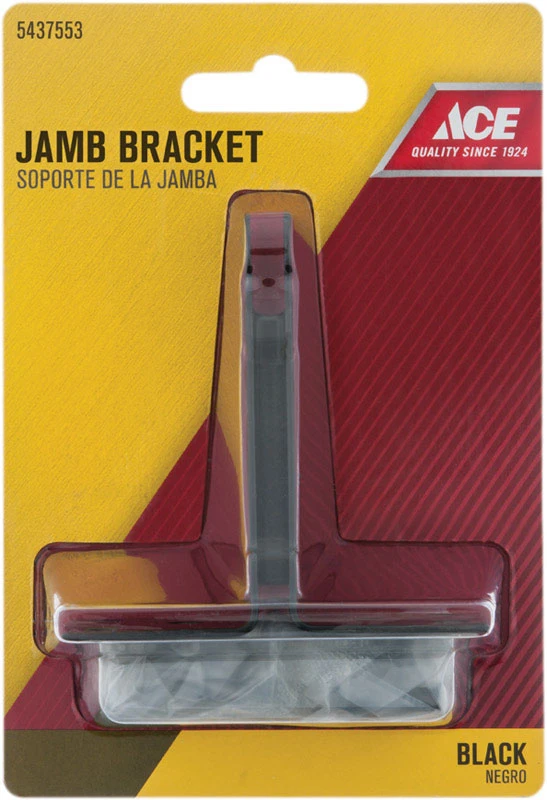 Black Steel Jamb Bracket For Door Repair - Model 01-3899-239
