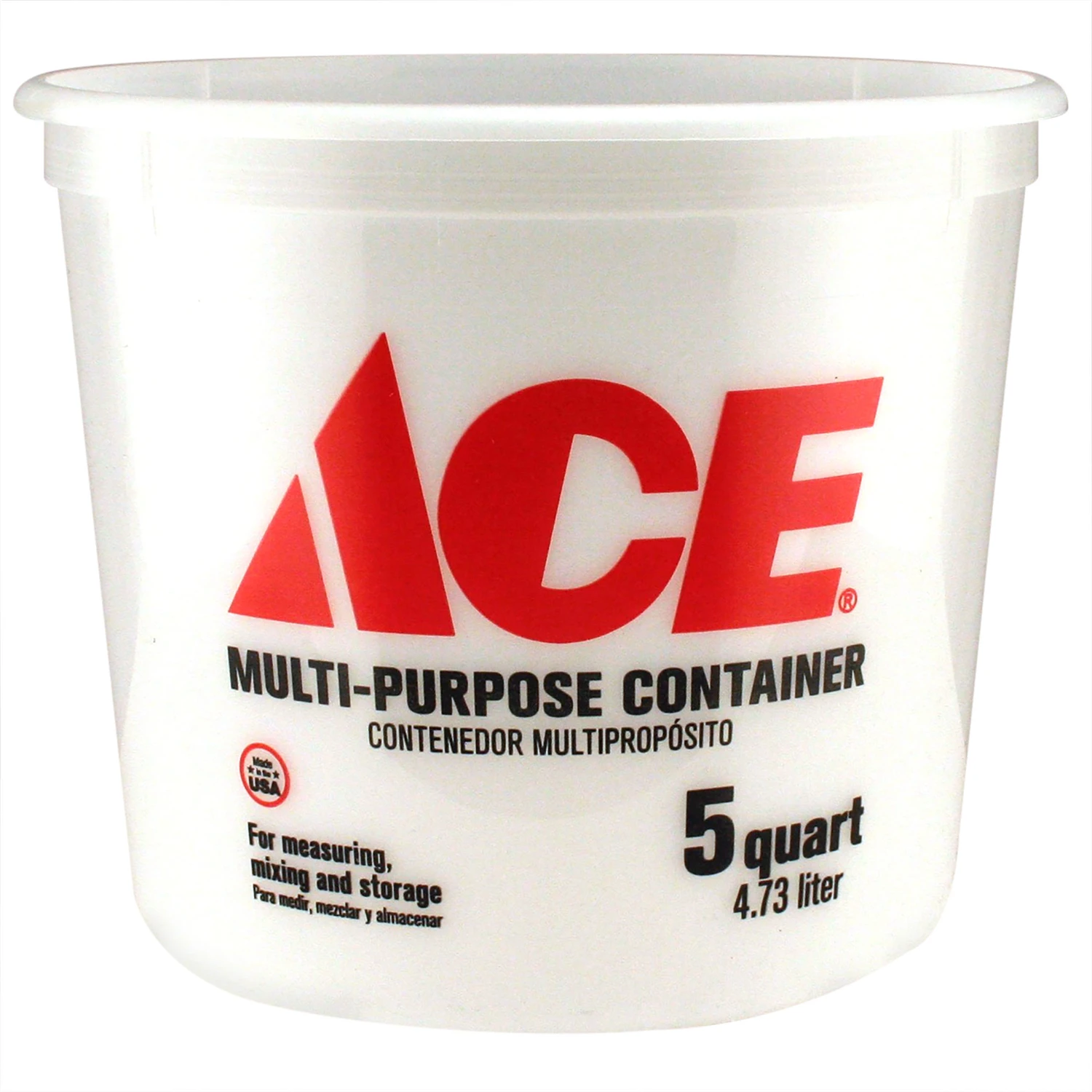 Clear 5 Quart Multi-mix Container With Calibrated Markings