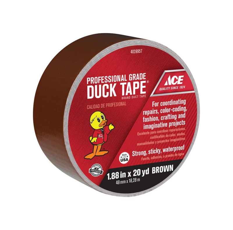 1.88 In. W X 20 Yd L Brown Solid Duct Tape - Heavy Duty