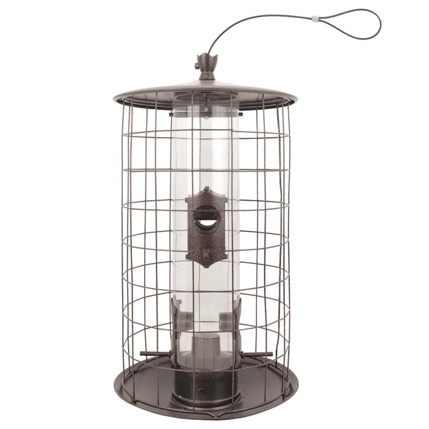 The Preserve 3 Lb Metal Wire Cage Bird Feeder With 4 Ports