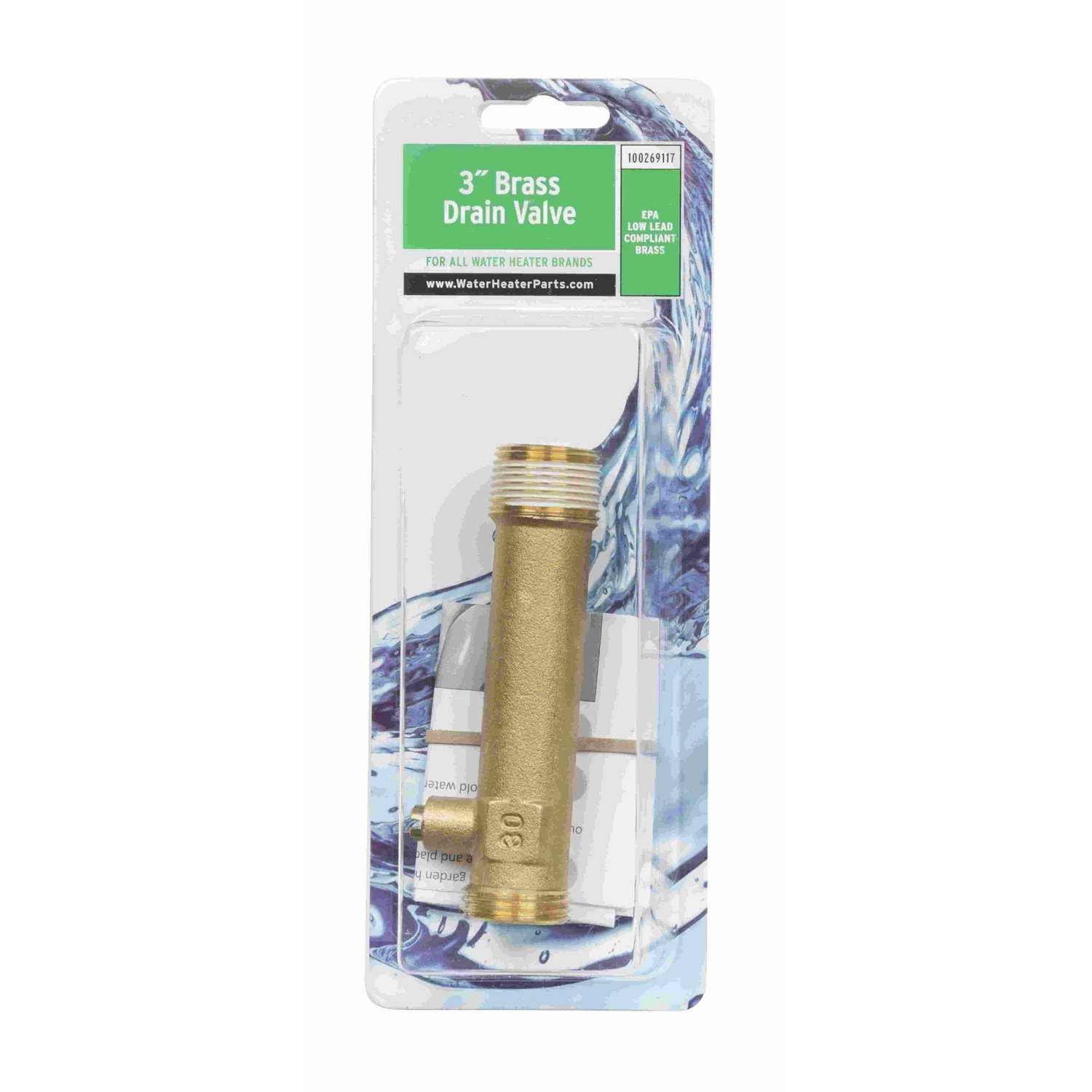 3/4 In. X 3/4 In. Mip X Mht Brass Drain Valve For Water Heaters
