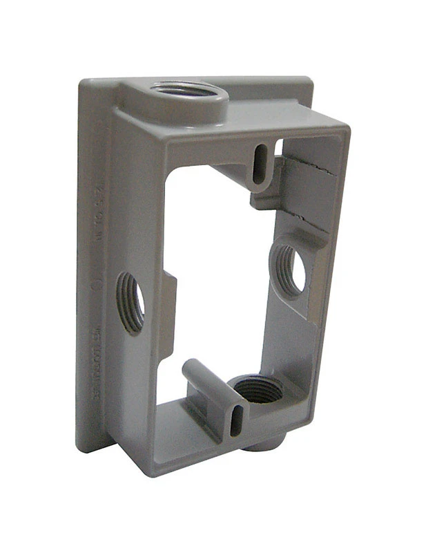 Sigma Engineered Solutions 12.5 Cu In Rectangle Metallic Extension Ring Gray