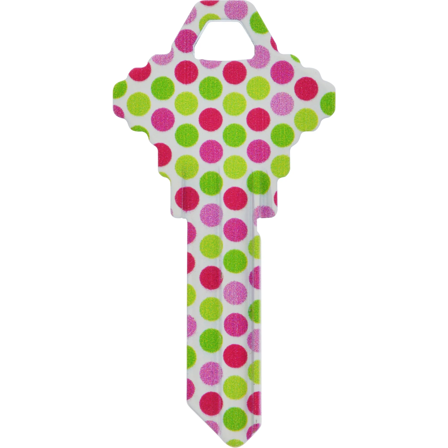Hillman Wackey Polka Dots House/Office Universal Key Blank Single Hillman Wackey Polka Dots House/Office Universal Key Blank Single