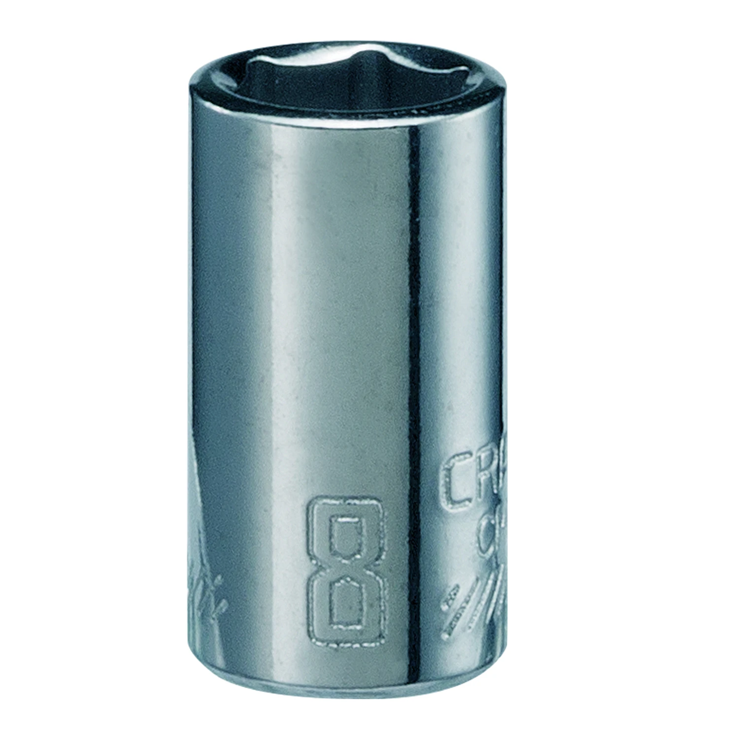 8 Mm X 1/4 In. Drive Metric 6 Point Standard Shallow Socket
