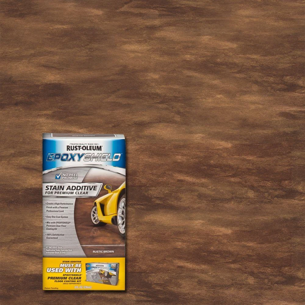 Rustic Brown Garage Floor Stain Kit 8 Oz. - Model 264001