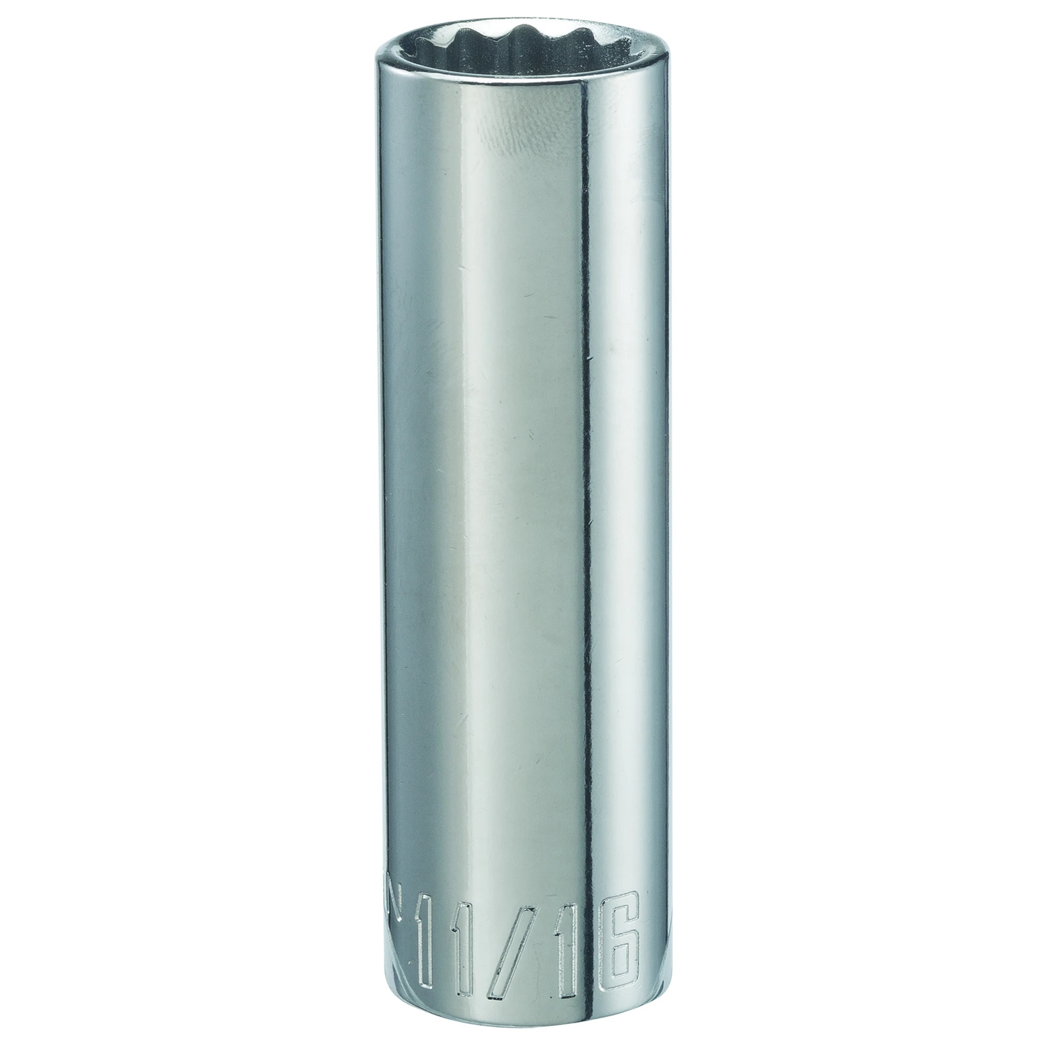 11/16 In. X 1/2 In. Drive Sae 12 Point Deep Socket