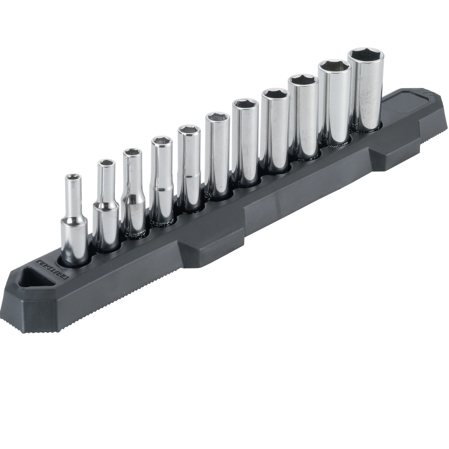 11 Piece 1/4 In. Drive Sae 6 Point Deep Socket Set
