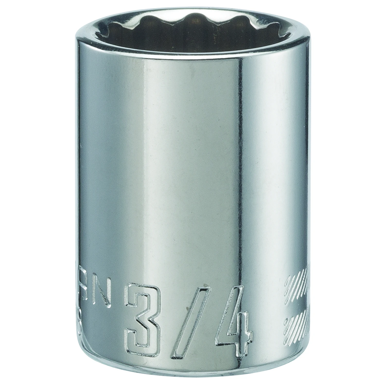 3/4 In. X 1/2 In. Drive Sae 12 Point Standard Shallow Socket