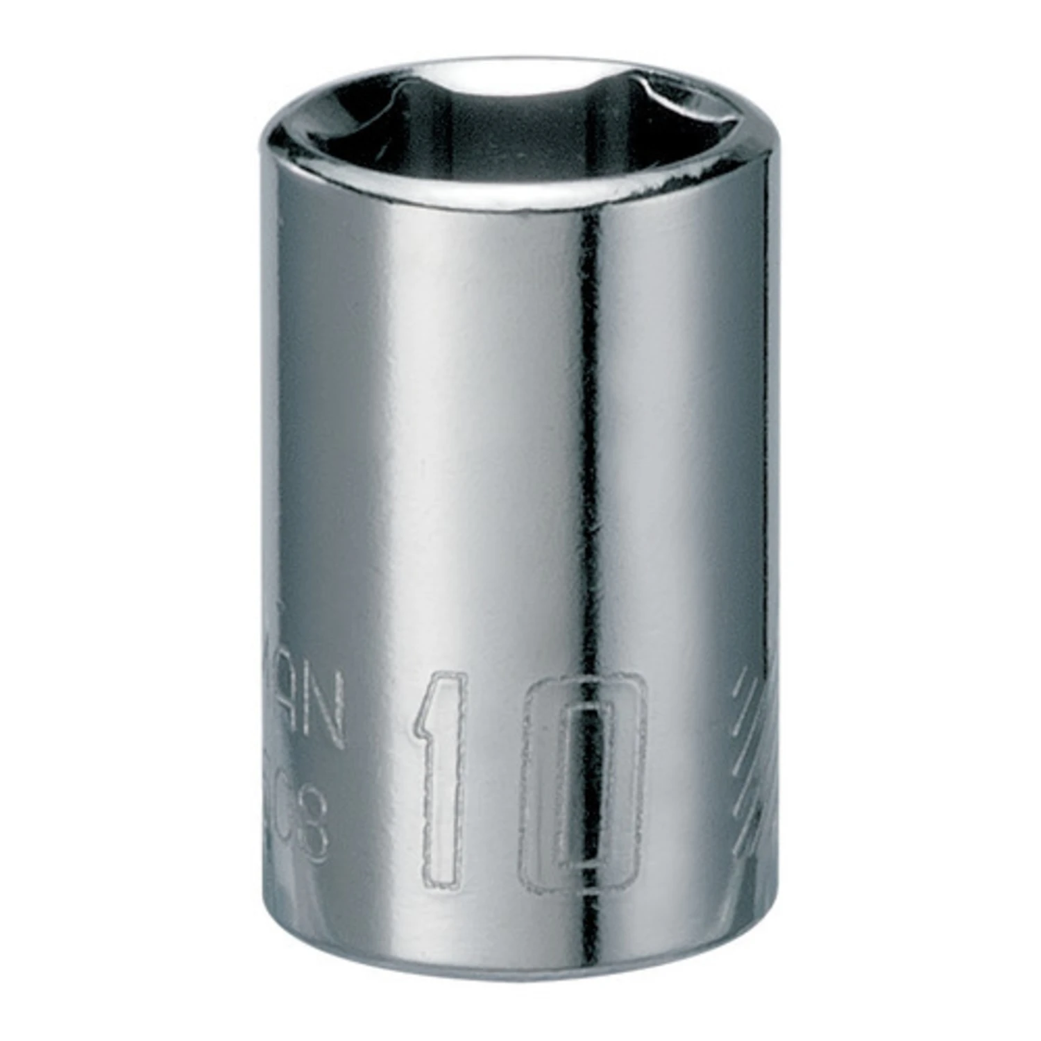 10 Mm X 1/4 In. Drive Metric 6 Point Standard Shallow Socket
