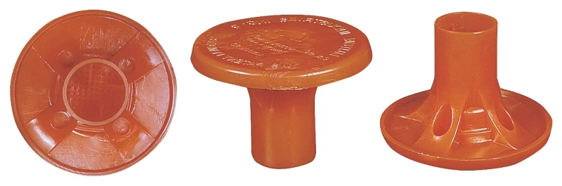 Osha Rebar Caps, Fits #4 - #8, 100 Pk, Model 14640-4, Orange