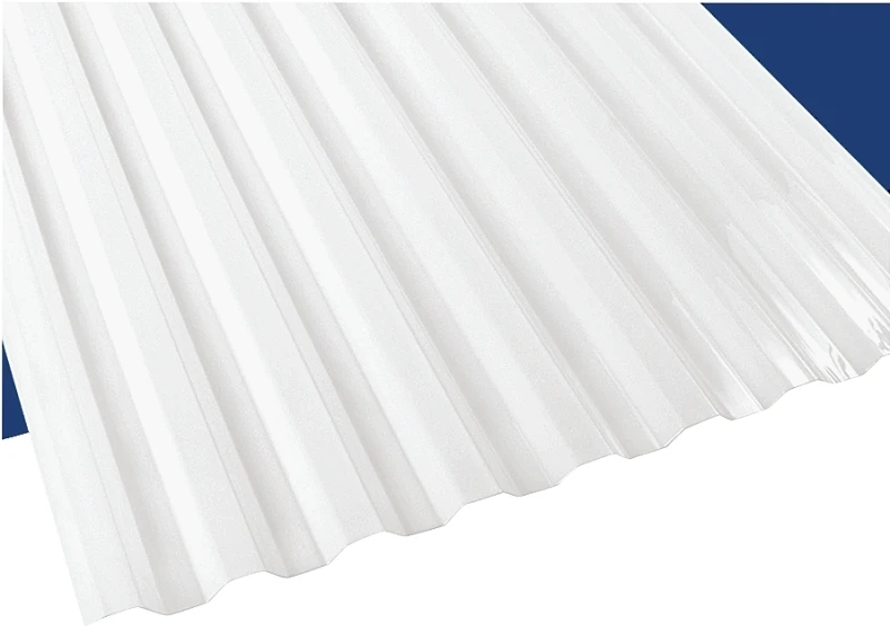 26 In. X 12 Ft. Suntuf Polycarbonate Corrugated Roof Panel - White Opal