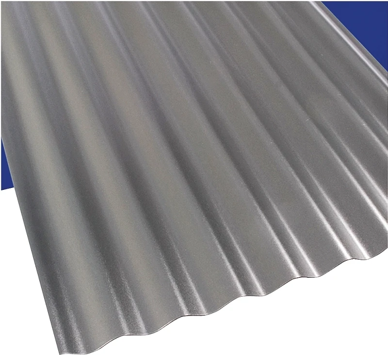 12 Ft. X 26 In. Foamed Polycarbonate Corrugated Roof Panel In Castle Grey, Model 108975