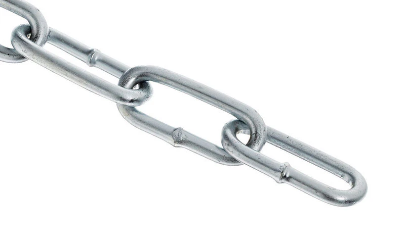 125 Ft. Single Loop Carbon Steel Chain 0.11 In. Diameter - Gray