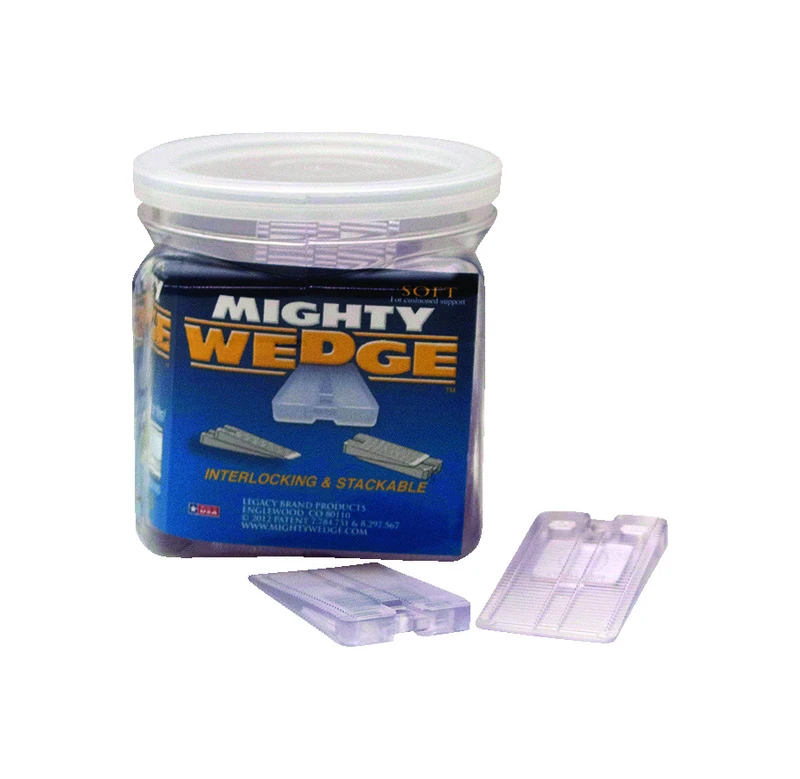 Mighty Wedge 1.125 in. 31 W X 1.875 in. 31 L Plastic Plastic Shims 25 PK