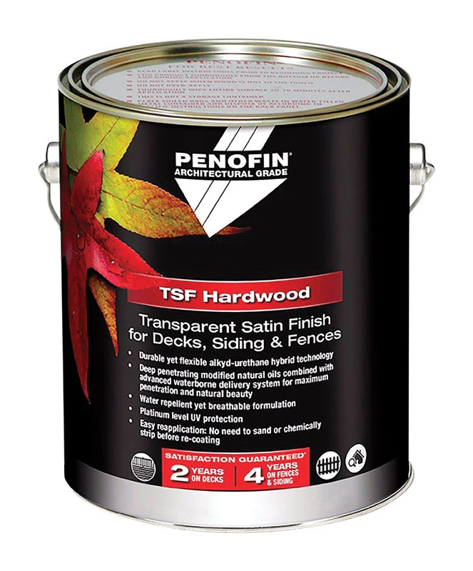 Tsf Hardwood Transparent Satin Ipe Water-based Wood Stain 1 Gal - Pack Of 4
