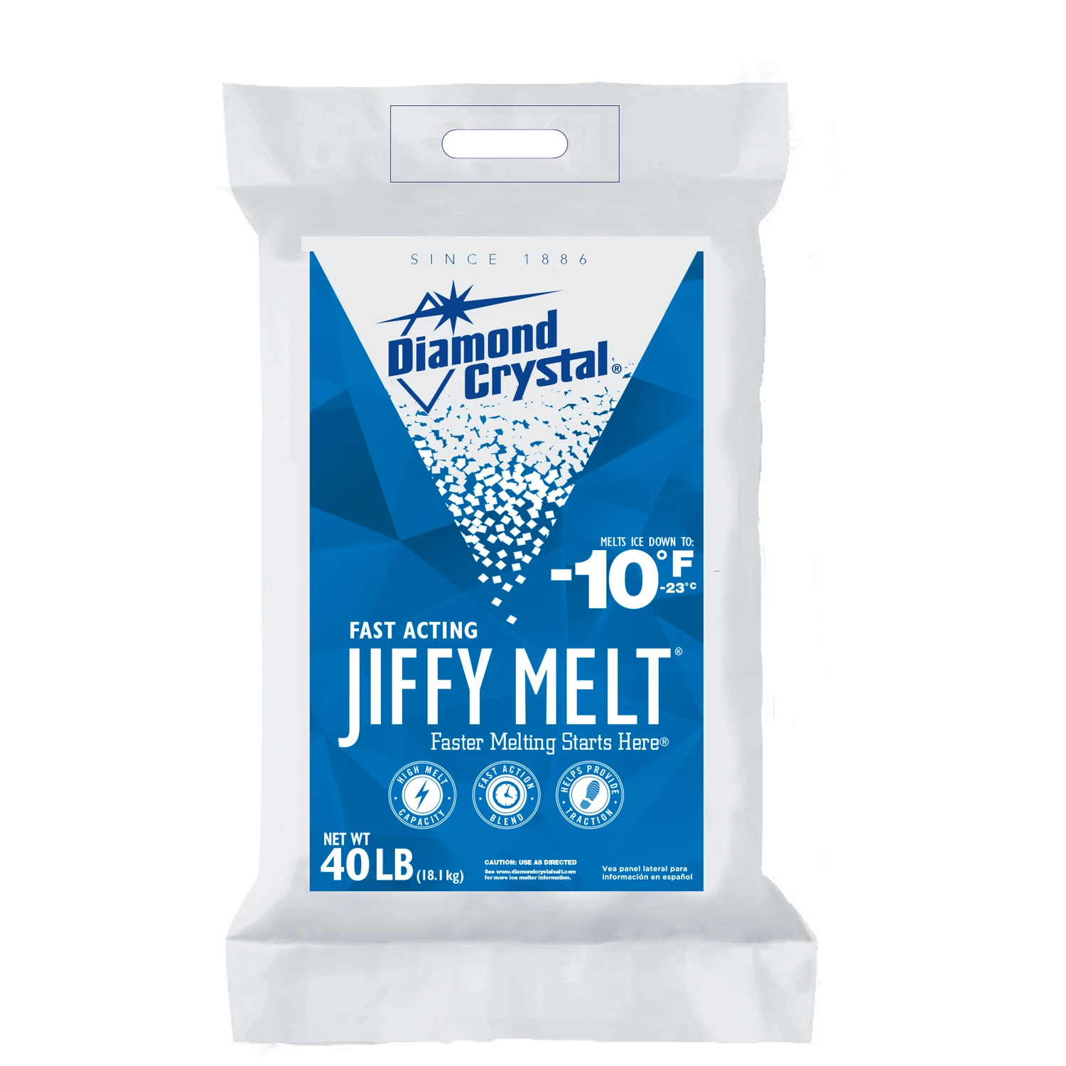 Jiffy Melt Magnesium Chloride/sodium Chloride Ice Melt 40 Lb Bag