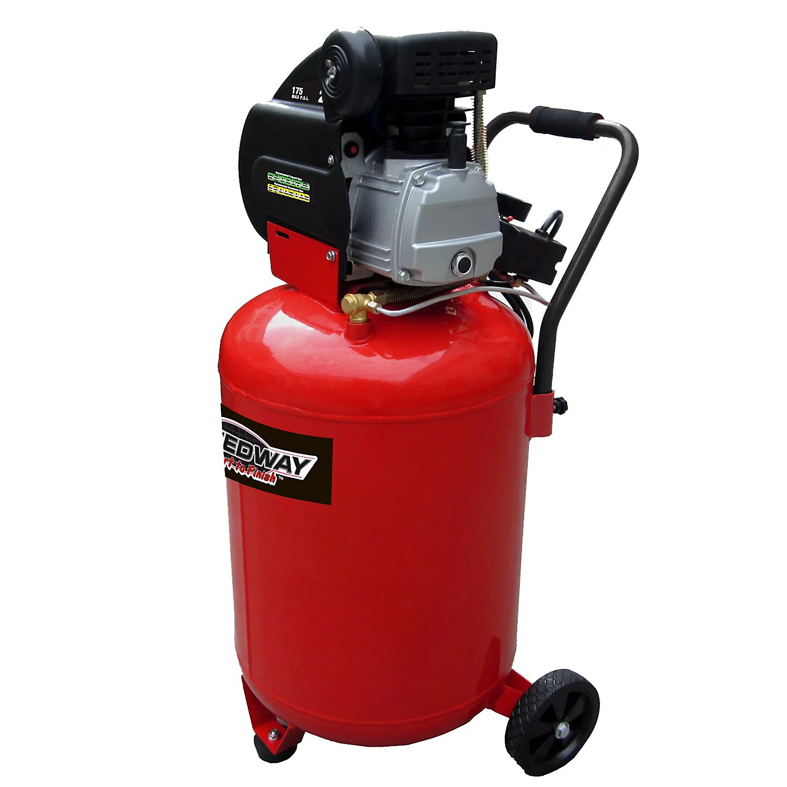 20 Gallon 2 Hp Vertical Air Compressor With Wheels Model 7342