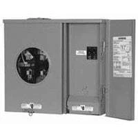 200a Meter Socket Combo, 5-jaw, 120/240v, Nema 3r Enclosure