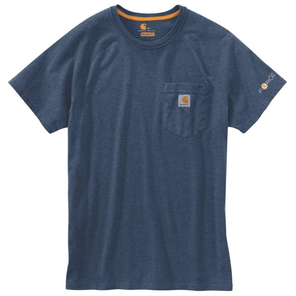 Men's Force Delmont Regular Small Light Huron Heather Cotton Short Sleeve T-shirt