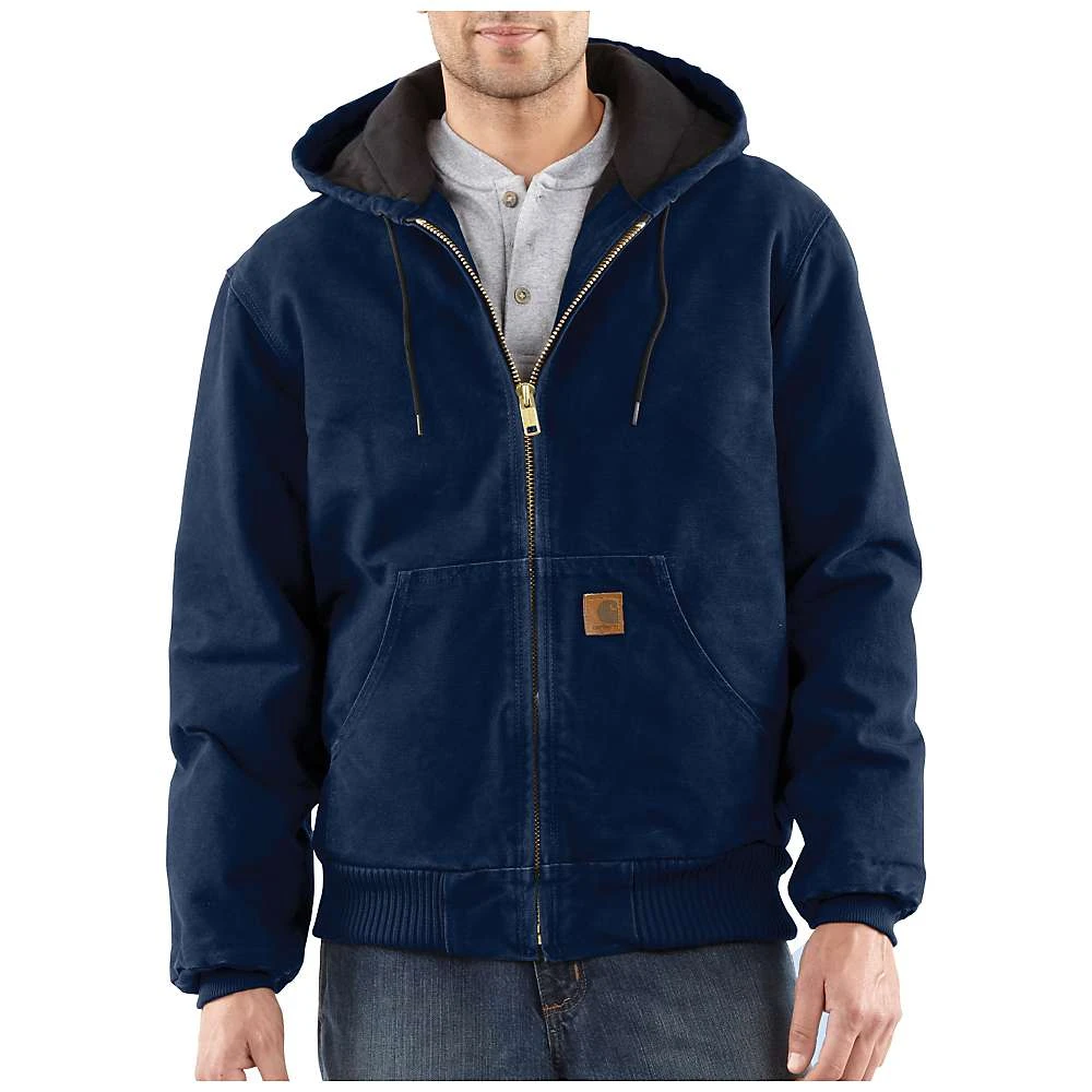 Men's Quilted Flannel Lined Sandstone Active Jacket - Midnight, Size Xl